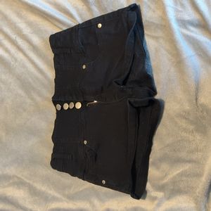 Black high waisted shorts